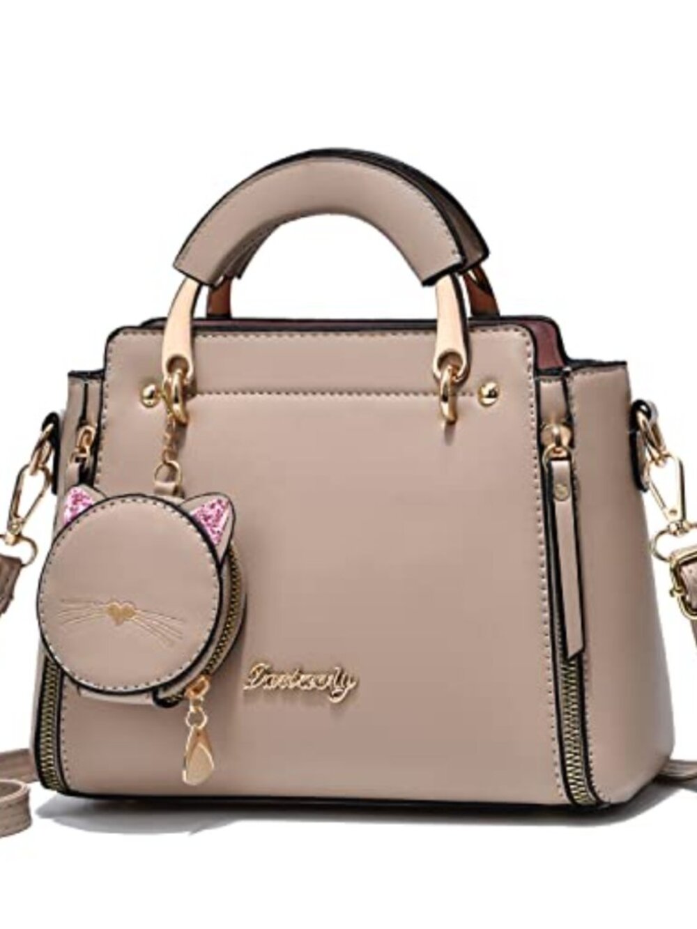 PU Leather Top Handle Satchel Crossbody Shoulder Bag Mini Tote Purse